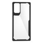 For Samsung Galaxy Note 20 Transparent PC + TPU Full Coverage Shockproof Protective Case(Black) - 1