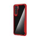 For Huawei Nove 7 SE Transparent PC + TPU Full Coverage Shockproof Protective Case(Red) - 1