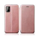 For Huawei P40 TPU+PU Integrated Voltage Magnetic Card Holder Retro Leather Case(Rose Gold) - 1
