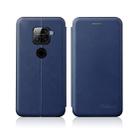 For Xiaomi Redmi Note 9 /10X 4G Integrated Electricity Pressing Retro Texture Magnetic TPU+PU Leather Case with Card Slot & Holder(Blue) - 1