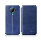 For Xiaomi Redmi K30 Pro / Redmi K30 Pro Zoom Poco F2 Pro Integrated Electricity Pressing Retro Texture Magnetic TPU+PU Leather Case with Card Slot & Holder(Blue) - 1