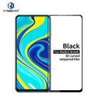 For Xiaomi RedMi Note 9 PINWUYO 9H 3D Curved Full Screen Explosion-proof Tempered Glass Film(Black) - 1