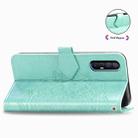 For OPPO Find X2 Neo Halfway Mandala Embossing Pattern Horizontal Flip Leather Case with Holder & Card Slots & Wallet & Photo Frame & Lanyard(Green) - 7