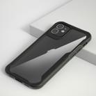 For iPhone 12 mini Transparent PC + TPU Full Coverage Shockproof Protective Case(Black) - 1