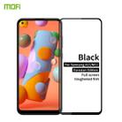 For Samsung Galaxy A11 / M11(EU) MOFI 9H 2.5D Full Screen Tempered Glass Film(Black) - 1