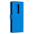 For OnePlus 8 Pro Litchi Texture Horizontal Flip Leather Case with Holder & Card Slots & Wallet & Photo Frame(Blue) - 4