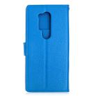 For OnePlus 8 Pro Litchi Texture Horizontal Flip Leather Case with Holder & Card Slots & Wallet & Photo Frame(Blue) - 7