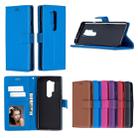 For OnePlus 8 Pro Litchi Texture Horizontal Flip Leather Case with Holder & Card Slots & Wallet & Photo Frame(Blue) - 9