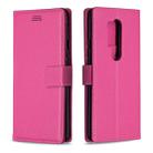 For OnePlus 8 Pro Litchi Texture Horizontal Flip Leather Case with Holder & Card Slots & Wallet & Photo Frame(Rose) - 1