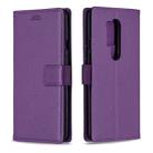 For OnePlus 8 Pro Litchi Texture Horizontal Flip Leather Case with Holder & Card Slots & Wallet & Photo Frame(Purple) - 1