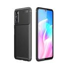 For Huawei Enjoy Z 5G Carbon Fiber Texture Shockproof TPU Case(Black) - 1