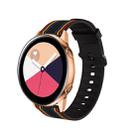 22mm For Huawei Watch GT2e / GT / GT2 46MM Striped Silicone Watch Band(Black Color) - 1