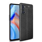 For OPPO Reno 4 Pro Litchi Texture TPU Shockproof Case(Black) - 1