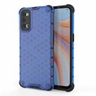 For OPPO Reno 4 Pro Shockproof Honeycomb PC + TPU Case(Blue) - 1