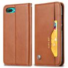 Knead Skin Texture Horizontal Flip Leather Case for Huawei Honor 10, with Photo Frame & Holder & Card Slots & Wallet(Brown) - 1