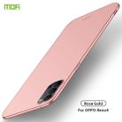 For OPPO Reno4 MOFI Frosted PC Ultra-thin Hard Case(Rose Gold) - 1