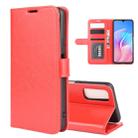 For Huawei Enjoy Z 5G R64 Texture Single Horizontal Flip Protective Case with Holder & Card Slots & Wallet& Photo Frame(Red) - 1