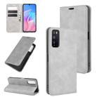 For Huawei Enjoy Z 5G Retro-skin Business Magnetic Suction Leather Case with Holder & Card Slots & Wallet(Grey) - 1