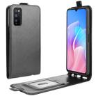 For Huawei Enjoy Z 5G R64 Texture Single Vertical Flip Leather Protective Case with Card Slots & Photo Frame(Black) - 1