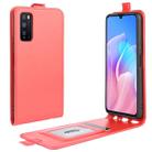 For Huawei Enjoy Z 5G R64 Texture Single Vertical Flip Leather Protective Case with Card Slots & Photo Frame(Red) - 1