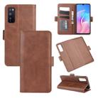 For Huawei Enjoy Z 5G Dual-side Magnetic Buckle Horizontal Flip Leather Case with Holder & Card Slots & Wallet(Brown) - 1