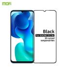 For Xiaomi Mi 10 Lite MOFI 9H 3D Explosion-proof Curved Screen Tempered Glass Film(Black) - 1