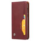 Knead Skin Texture Horizontal Flip Leather Case for Huawei Y9(2018) / Enjoy 8 Plus, with Photo Frame & Holder & Card Slots & Wallet(Wine Red) - 1