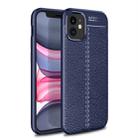 For iPhone 12 mini  Litchi Texture TPU Shockproof Case(Navy Blue) - 1
