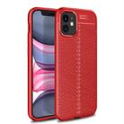 For iPhone 12 mini  Litchi Texture TPU Shockproof Case(Red) - 1