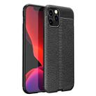 For iPhone 12 / 12 Pro Litchi Texture TPU Shockproof Case(Black) - 1