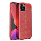 For iPhone 12 / 12 Pro Litchi Texture TPU Shockproof Case(Red) - 1