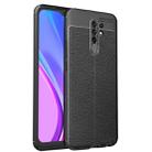 For Xiaomi Redmi 9 Litchi Texture TPU Shockproof Case(Black) - 1