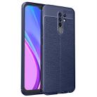 For Xiaomi Redmi 9 Litchi Texture TPU Shockproof Case(Navy Blue) - 1