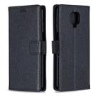 For Xiaomi Redmi Note 9 Pro / Note 9s / Note 9 Pro Max Litchi Texture Horizontal Flip Leather Case with Holder & Card Slots & Wallet & Photo Frame(Black) - 1