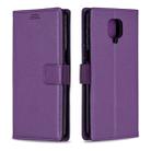 For Xiaomi Redmi Note 9 Pro / Note 9s / Note 9 Pro Max Litchi Texture Horizontal Flip Leather Case with Holder & Card Slots & Wallet & Photo Frame(Purple) - 1