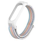 For Xiaomi Mi Band 5/4/3 Texture Case Hook and Loop Fastener Watch Band(Rainbow Bar) - 1