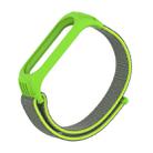 For Xiaomi Mi Band 5/4/3 Texture Case Hook and Loop Fastener Watch Band(Bright yellow) - 1