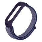 For Xiaomi Mi Band 5/4/3 Texture Case Hook and Loop Fastener Watch Band(Midnight Blue) - 1