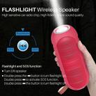 NewRixing NR-3025L Portable Stereo Wireless Bluetooth Speaker with LED Flashlight & TF Card Slot & FM, Built-in Microphone(Black) - 4
