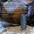 NewRixing NR-3025L Portable Stereo Wireless Bluetooth Speaker with LED Flashlight & TF Card Slot & FM, Built-in Microphone(Black) - 6