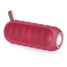 NewRixing NR-3025L Portable Stereo Wireless Bluetooth Speaker with LED Flashlight & TF Card Slot & FM, Built-in Microphone(Red) - 1