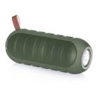 NewRixing NR-3025L Portable Stereo Wireless Bluetooth Speaker with LED Flashlight & TF Card Slot & FM, Built-in Microphone(Green) - 1