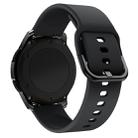 22mm For Huawei Watch GT2e/GT/GT2 46MM Color Buckle Silicone Watch Band (Black) - 1