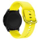 22mm For Huawei Watch GT2e/GT/GT2 46MM Color Buckle Silicone Watch Band (Yellow) - 1