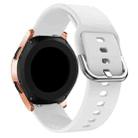 20mm For Huawei Watch GT2 42MM / Amazfit BipS 2 Youth Version Color Buckle Silicone Watch Band(White) - 1