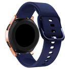 20mm For Huawei Watch GT2 42MM / Amazfit BipS 2 Youth Version Color Buckle Silicone Watch Band(Midnight Blue) - 1