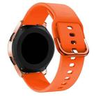 20mm For Huawei Watch GT2 42MM / Amazfit BipS 2 Youth Version Color Buckle Silicone Watch Band(Orange) - 1