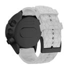 For Suunto Spartan Sport & Suunto 9 / 9 Baro / D5 Universal Football Texture Silicone Watch Band(White) - 1