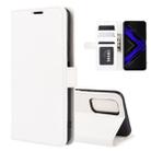 For Huawei Honor Play4 Pro / Honor V30 R64 Texture Single Horizontal Flip Protective Case with Holder & Card Slots & Wallet& Photo Frame(White) - 1
