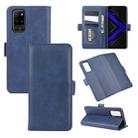 For Huawei Honor Play4 Pro/Honor V30  Dual-side Magnetic Buckle Horizontal Flip Leather Case with Holder & Card Slots & Wallet(Dark Blue) - 1